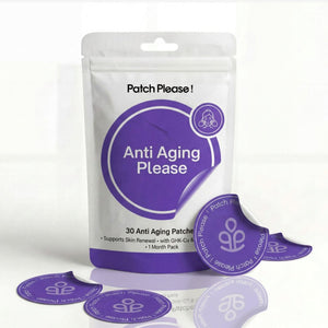 Anti-Aging Please: Frau mit Patch am Oberarm