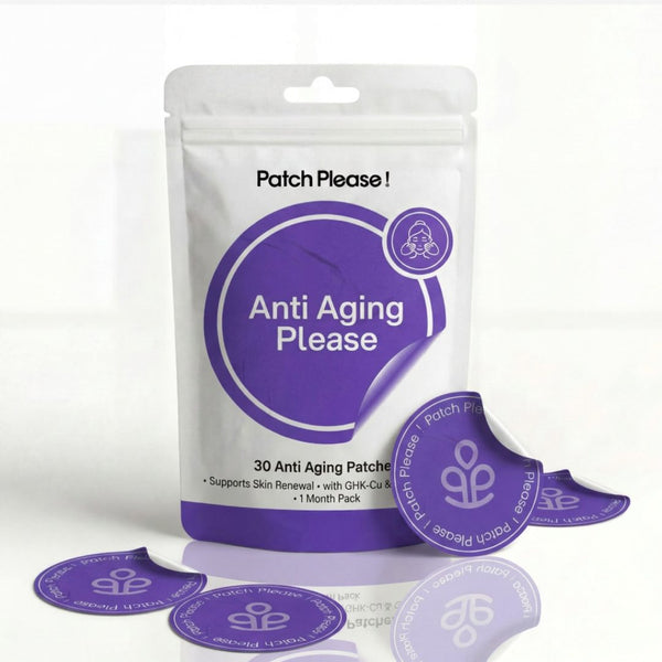 Anti-Aging Please: Frau mit Patch am Oberarm