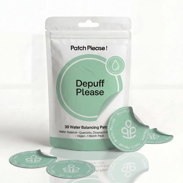 Depuff Please: Frau mit Patch am Oberarm