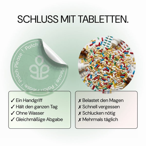 Depuff Please im Vergleich zu Tabletten