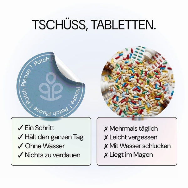 NAD+ Please: Patch statt Tabletten im Vergleich