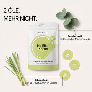 No Bite Please: Citronellaöl und Eukalyptusöl